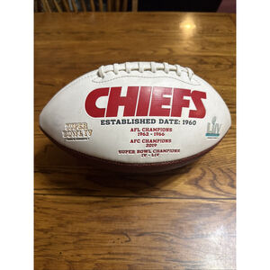 Kansas City Chiefs NFL Football Space For Autograph